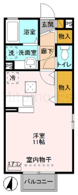 下館エリア 構造:軽量鉄骨造